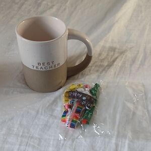 Best Teacher Mug with 4 Teachers Bracelts